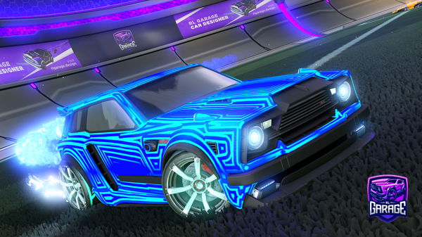 A Rocket League car design from Tomonps