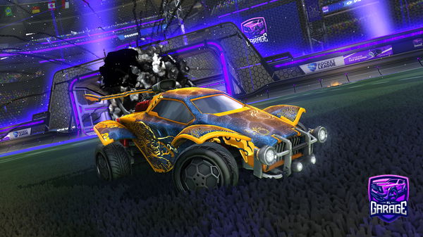 A Rocket League car design from Flamingfow33