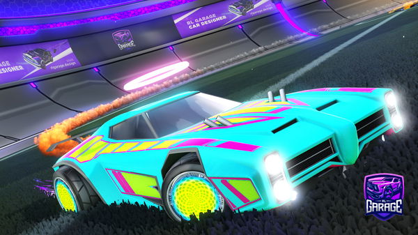 A Rocket League car design from Slashyboi