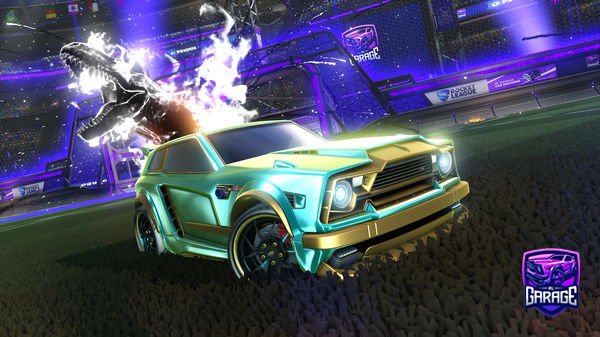 A Rocket League car design from xWolfx1010