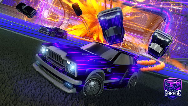 A Rocket League car design from Rowinabow
