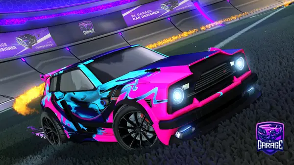 A Rocket League car design from Fifoludek
