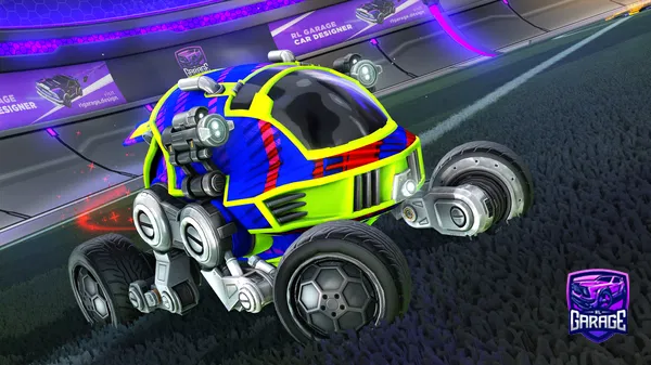 A Rocket League car design from besede