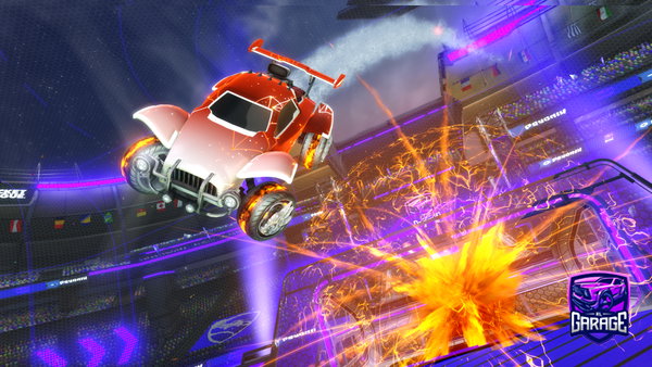 A Rocket League car design from Rl_flamingo