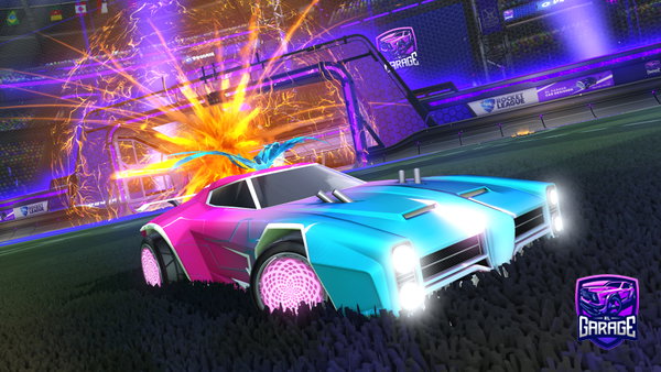 A Rocket League car design from Orisabag