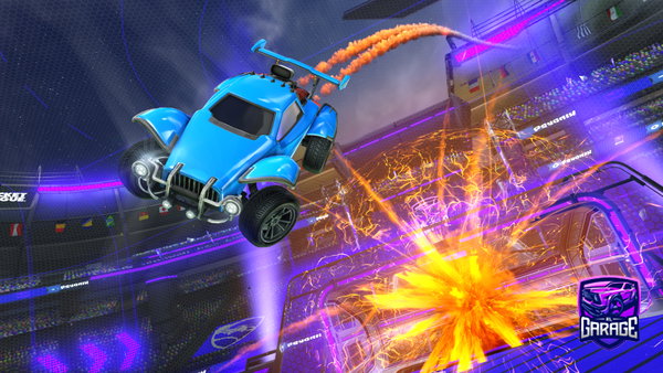 A Rocket League car design from davoetsieisvoetsie
