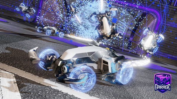 A Rocket League car design from Neongolem05