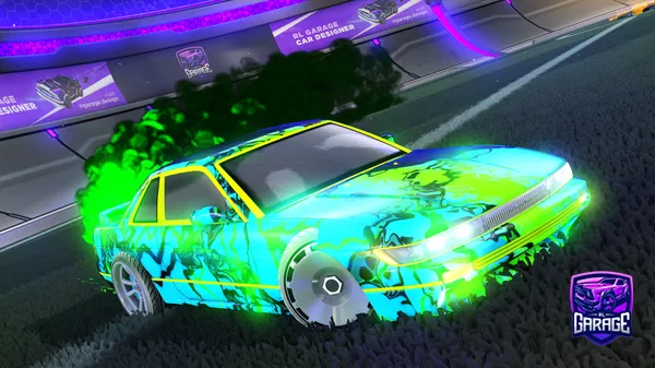 A Rocket League car design from P0W3RH0US3Mank