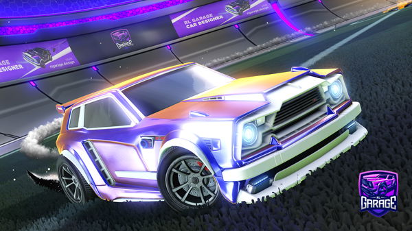 A Rocket League car design from Foxgamingv2