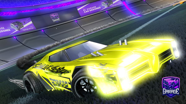 A Rocket League car design from z_rex11