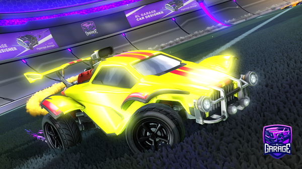 A Rocket League car design from Rayderr