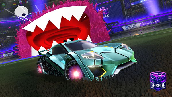 A Rocket League car design from FmxSlider360