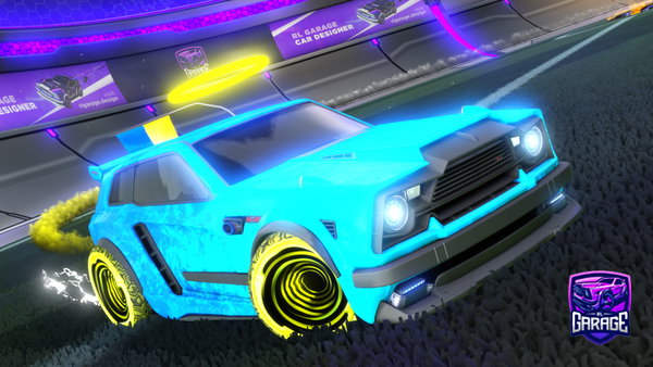A Rocket League car design from Juicyprods_YT