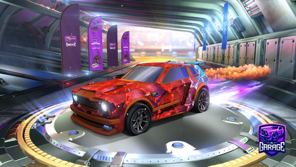 A Rocket League car design from Dishyburrito404