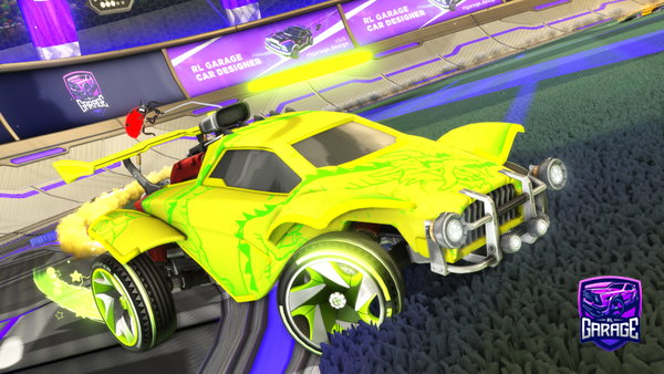 A Rocket League car design from Santos_rl____