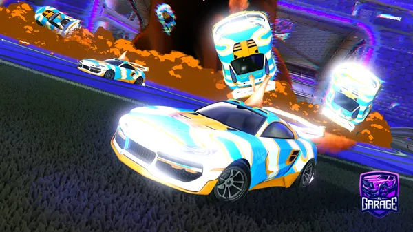 A Rocket League car design from SteeleGamer