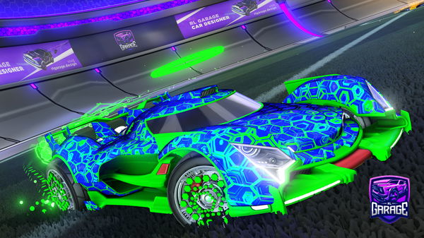 A Rocket League car design from Luviito2