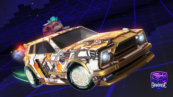 A Rocket League car design from Dobletophat