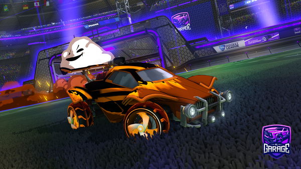 A Rocket League car design from Kayumi