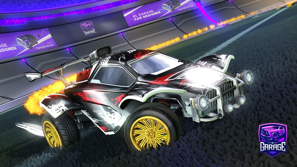 A Rocket League car design from Temptx