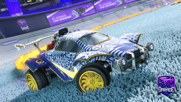 A Rocket League car design from TheToxicFranco