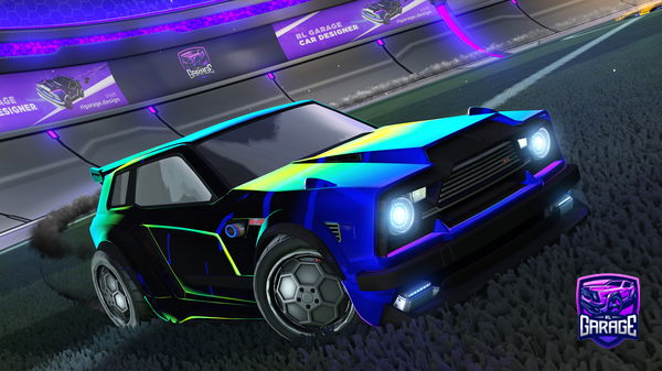 A Rocket League car design from HRY_1015