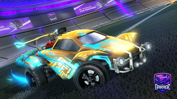 A Rocket League car design from Blackpanda7795