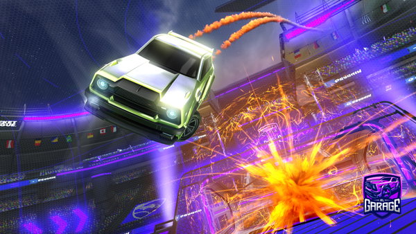 A Rocket League car design from RomPoPoPomm