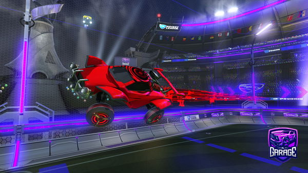 A Rocket League car design from Red-fadedpollo