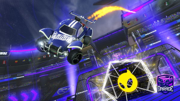 A Rocket League car design from Xerojix