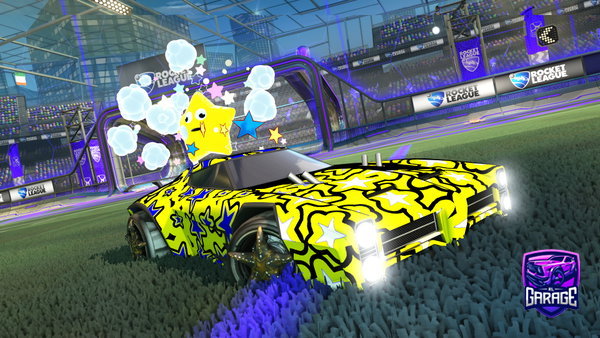 A Rocket League car design from Vr-fishy