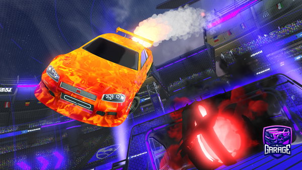 A Rocket League car design from ryfts1x