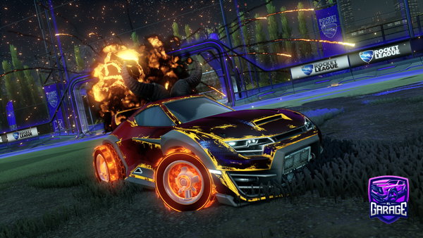 A Rocket League car design from ShindeiruVT