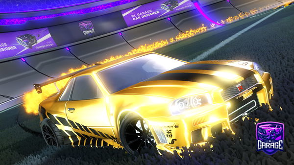 A Rocket League car design from PlsAlpaBustFree