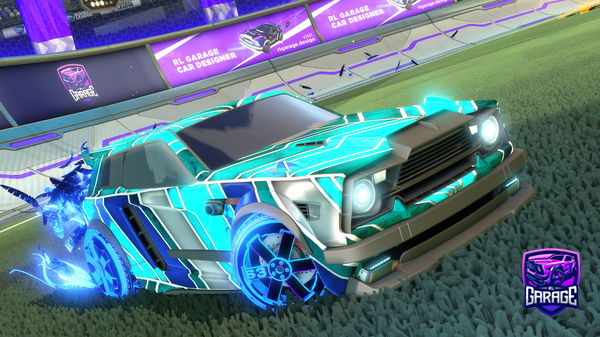 A Rocket League car design from Scald_Fluo