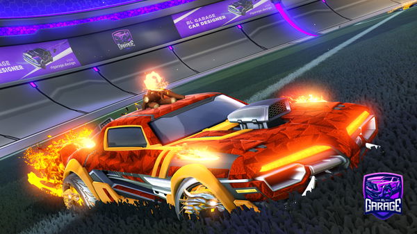 A Rocket League car design from purple_shot