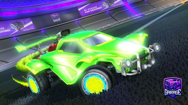A Rocket League car design from VERTEX-210
