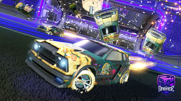 A Rocket League car design from Tesletix