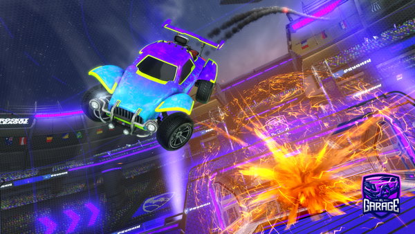 A Rocket League car design from iamahumanbean123