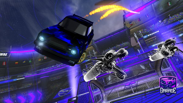 A Rocket League car design from Yooshau10
