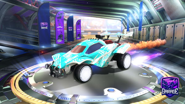 A Rocket League car design from BikerKing