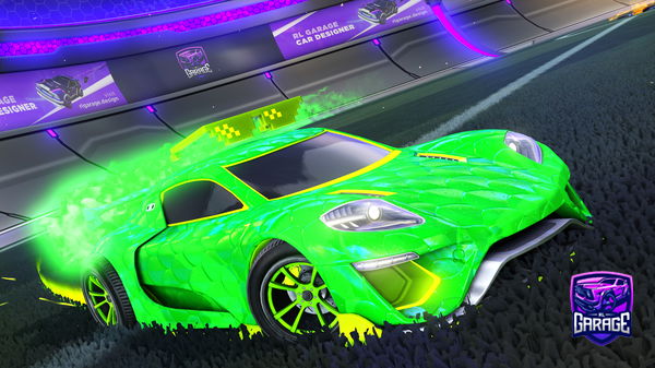 A Rocket League car design from PatriotaTuga