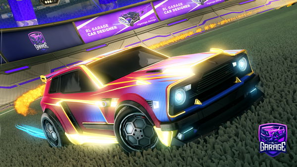 A Rocket League car design from FrostiNien