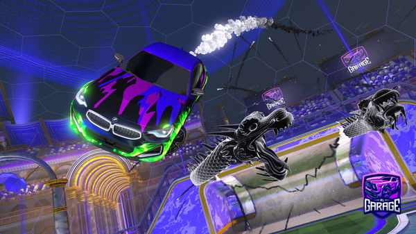 A Rocket League car design from RustyTires4