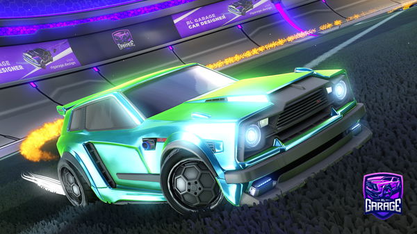 A Rocket League car design from Synoxia_