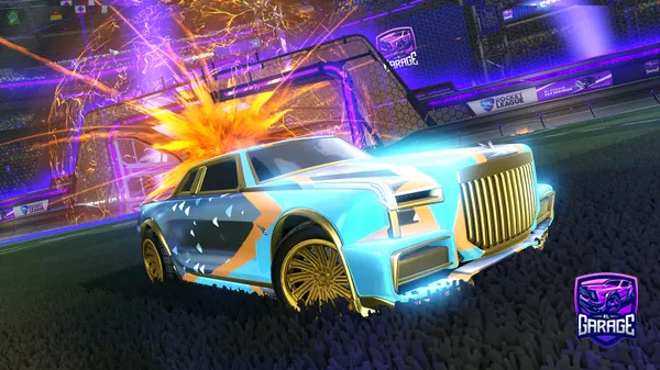 A Rocket League car design from Ashley_