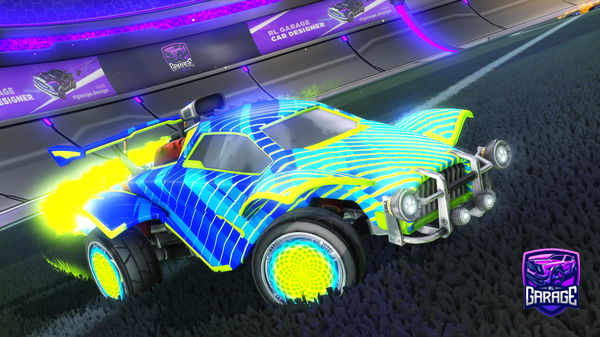 A Rocket League car design from GoFlyers34