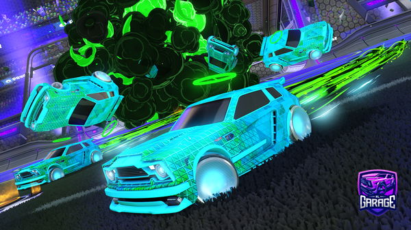 A Rocket League car design from raven10