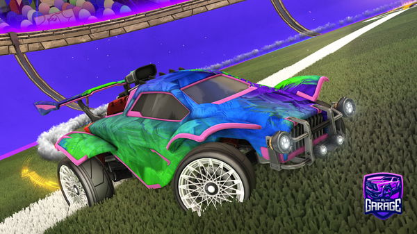 A Rocket League car design from MRNBA2KJAM