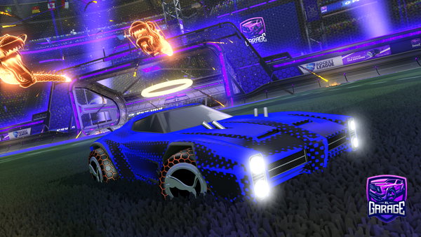 A Rocket League car design from Flames_Up